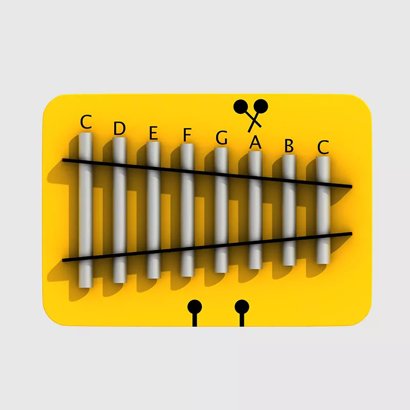 パゴダベルの子供、幼稚園用の商業用遊び場楽器